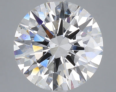 6.00 carat round lab grown diamond F color VS2 clarity