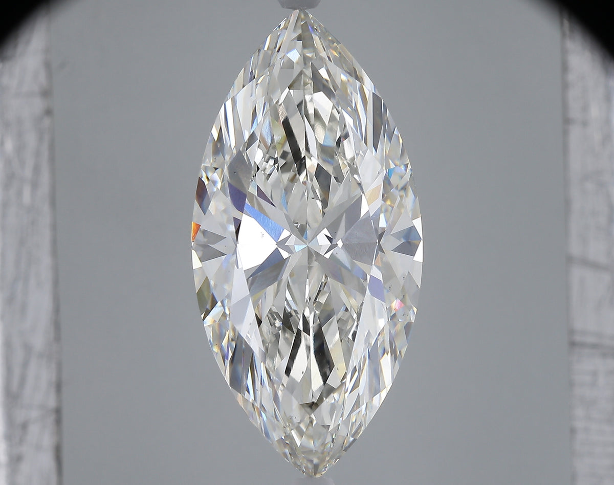 14.02 carat marquise lab grown diamond G color VS2 clarity