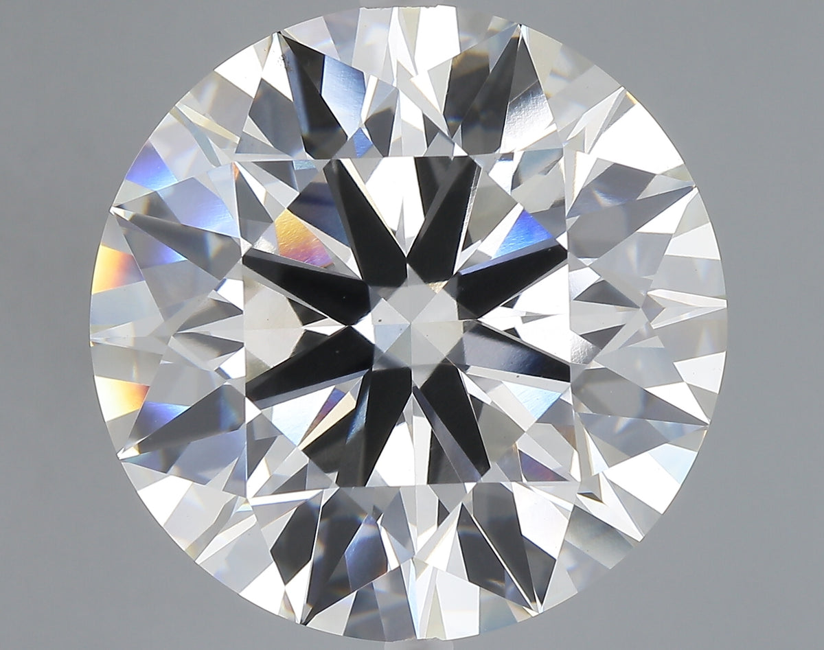 24.52 carat round lab grown diamond H color VS1 clarity