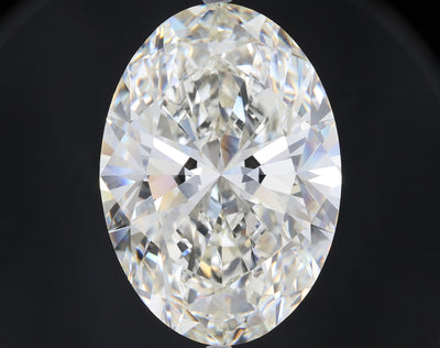 43.49 carat oval lab grown diamond H color VS1 clarity