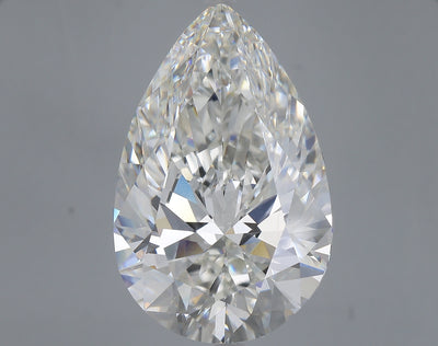 19.60 carat pear lab grown diamond G color VS1 clarity