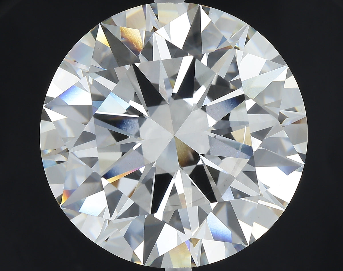 35.09 carat round lab grown diamond G color VS1 clarity