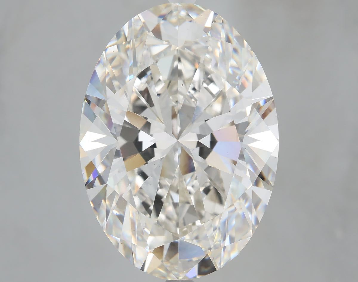 14.02 carat oval lab grown diamond G color VS2 clarity