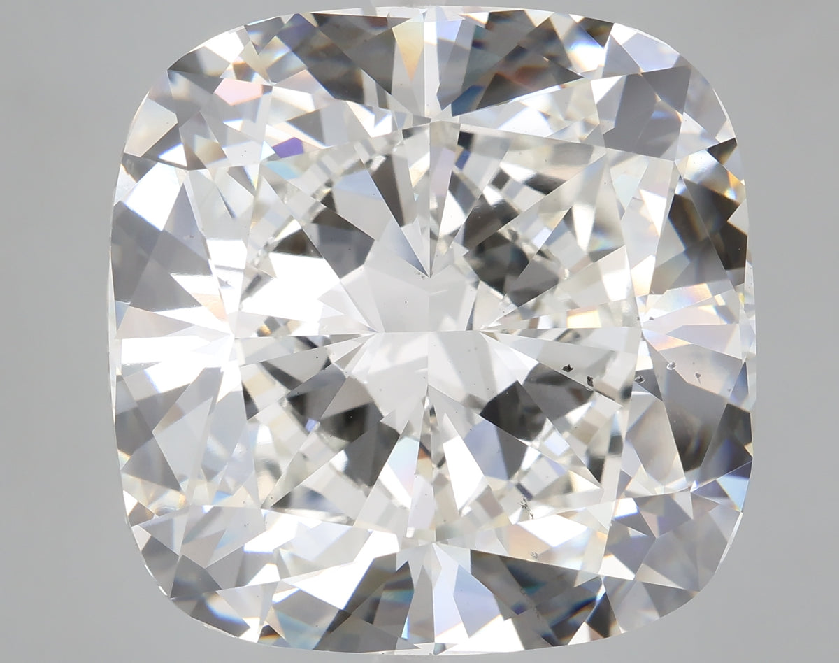 38.88 carat cushion lab grown diamond G color VS2 clarity