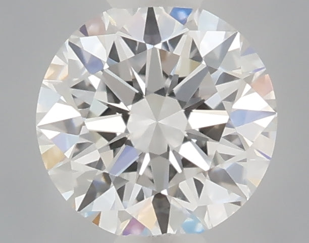 0.53 carat round lab grown diamond E color VVS2 clarity