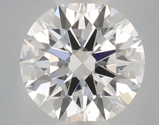 0.32 carat round lab grown diamond F color VVS2 clarity