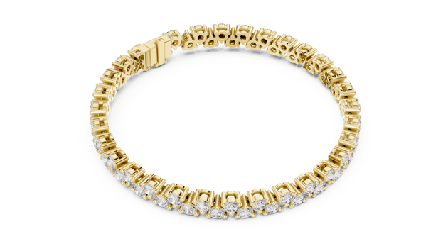 Round Cut Lab Grown Diamond Tennis Bracelet