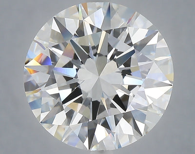 6.08 carat round lab grown diamond F color VVS2 clarity