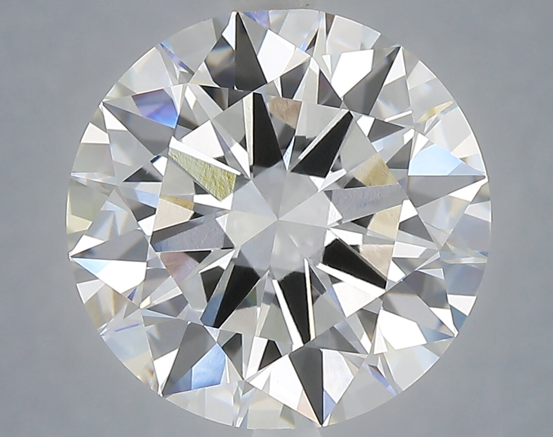6.01 carat round lab grown diamond F color VVS2 clarity