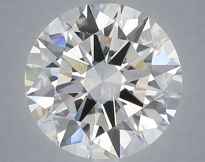 6.01 carat round lab grown diamond F color VVS2 clarity