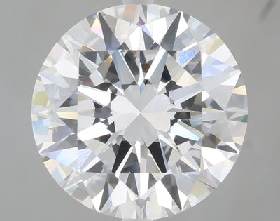 6.00 carat round lab grown diamond F color VVS1 clarity
