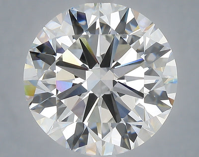 6.01 carat round lab grown diamond F color VVS2 clarity