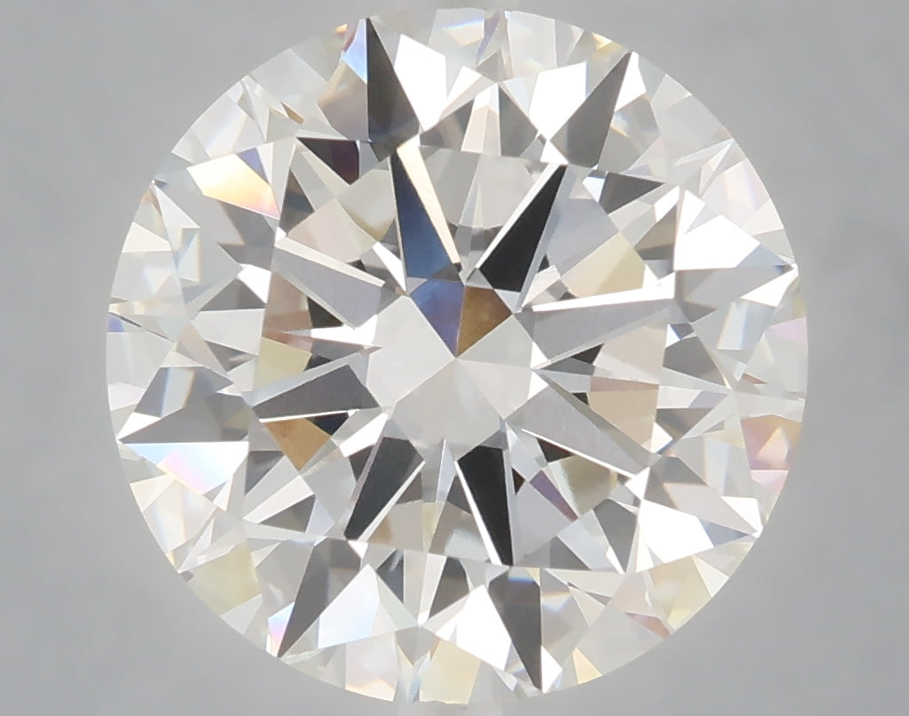 6.03 carat round lab grown diamond F color VVS1 clarity