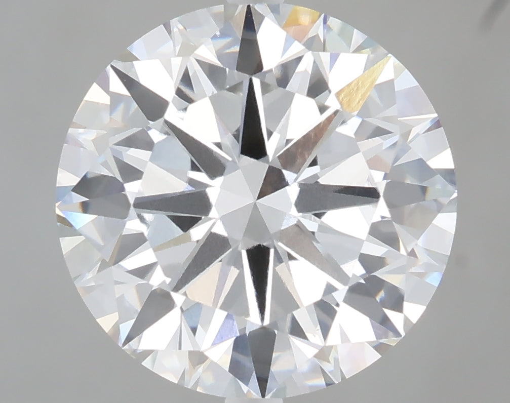 6.01 carat round lab grown diamond F color VVS2 clarity