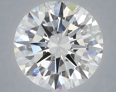 6.05 carat round lab grown diamond F color VVS2 clarity