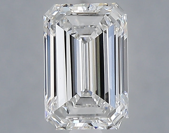 1.06 carat emerald lab grown diamond E color VVS2 clarity