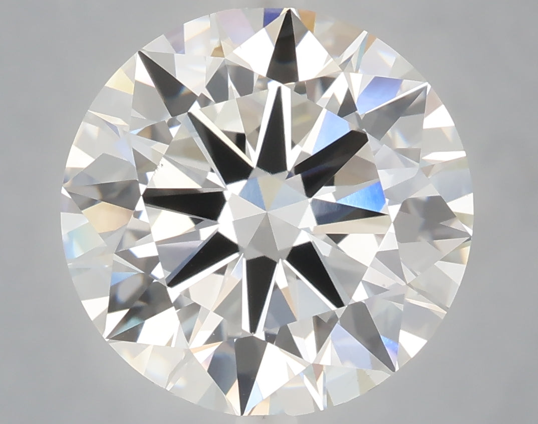 6.05 carat round lab grown diamond F color VVS2 clarity