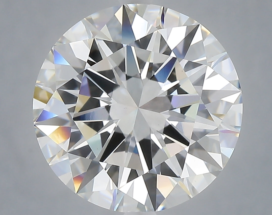 6.08 carat round lab grown diamond E color VS1 clarity