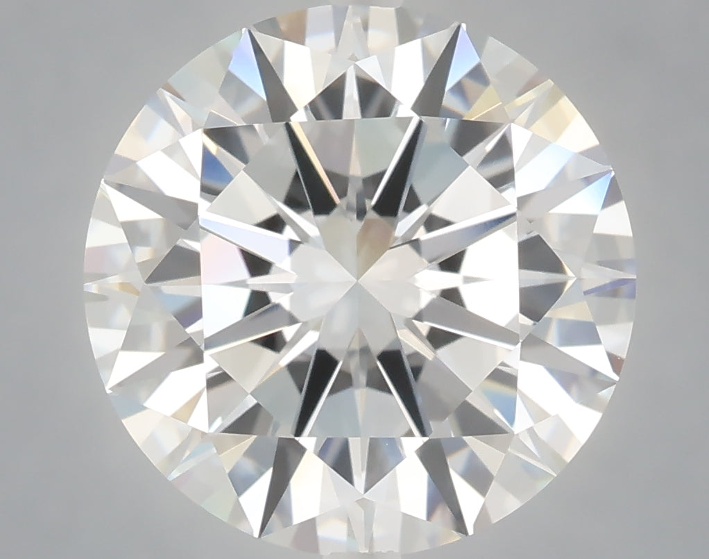 6.02 carat round lab grown diamond F color VVS2 clarity