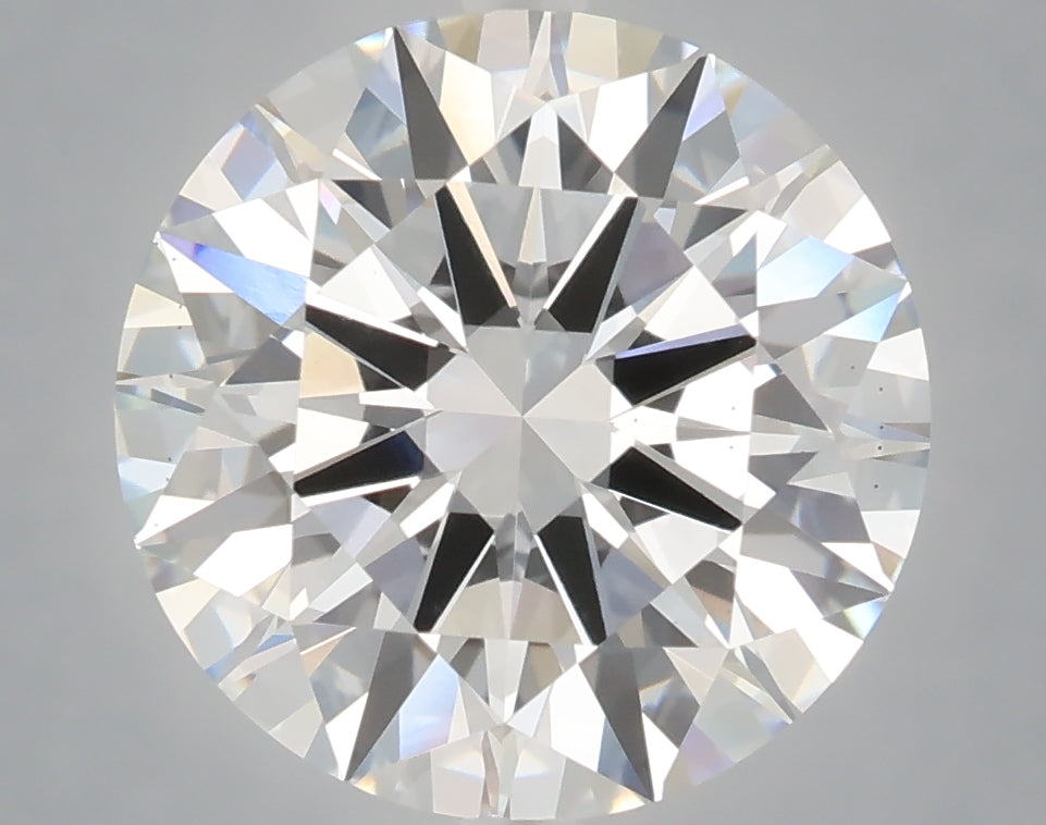 5.06 carat round lab grown diamond E color VS2 clarity