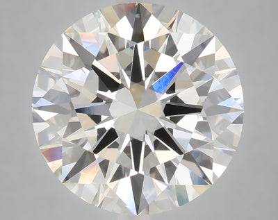 6.10 carat round lab grown diamond F color VVS2 clarity
