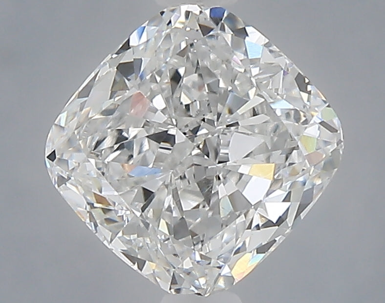 1.57 carat cushion lab grown diamond E color VVS2 clarity