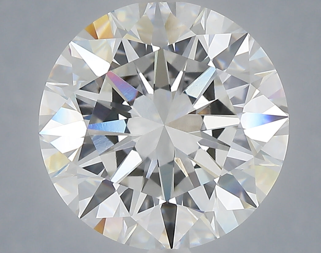 6.07 carat round lab grown diamond E color VVS2 clarity