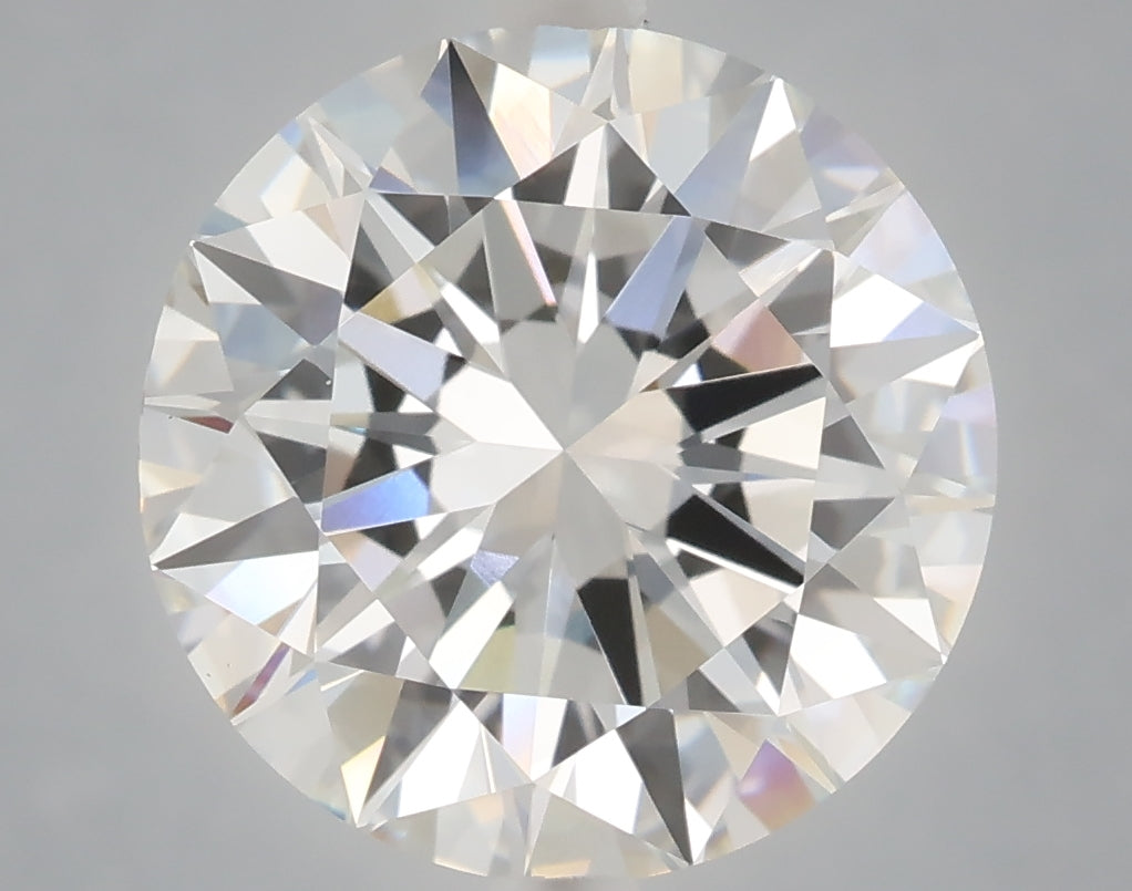 6.01 carat round lab grown diamond E color VVS2 clarity