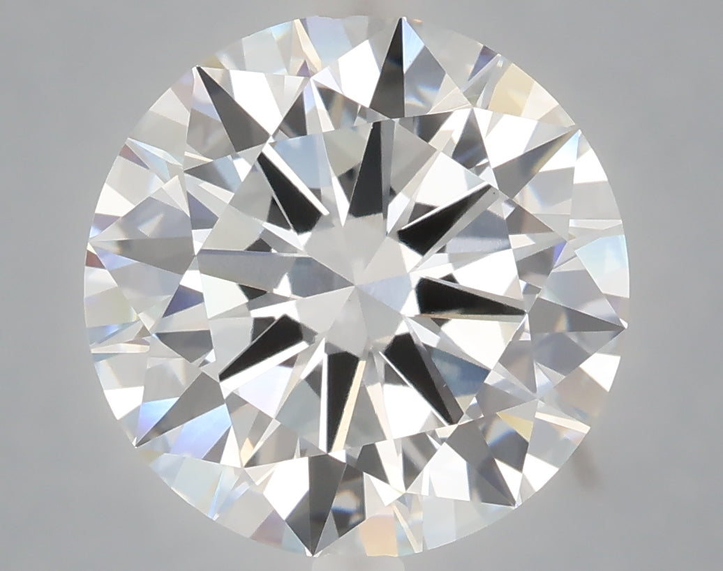 6.05 carat round lab grown diamond E color VVS2 clarity