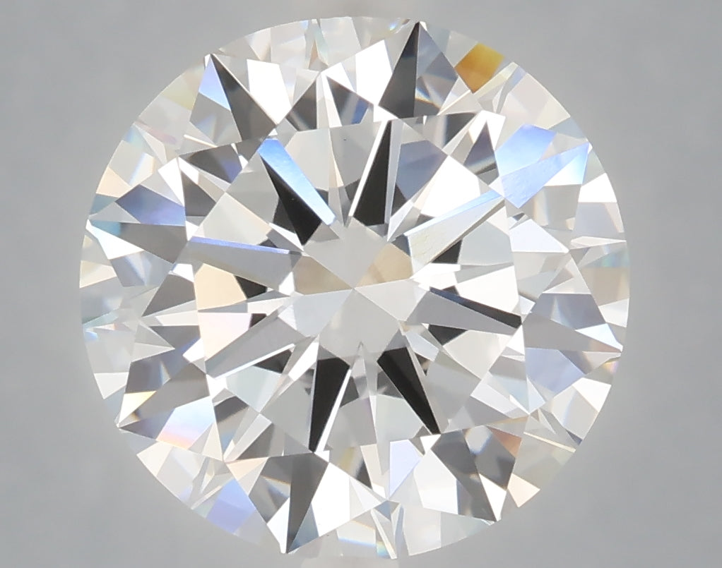 6.01 carat round lab grown diamond E color VVS2 clarity
