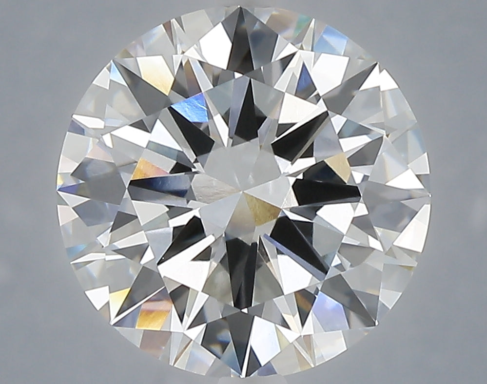 4.77 carat round lab grown diamond F color VVS1 clarity