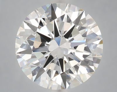 6.02 carat round lab grown diamond F color VVS2 clarity