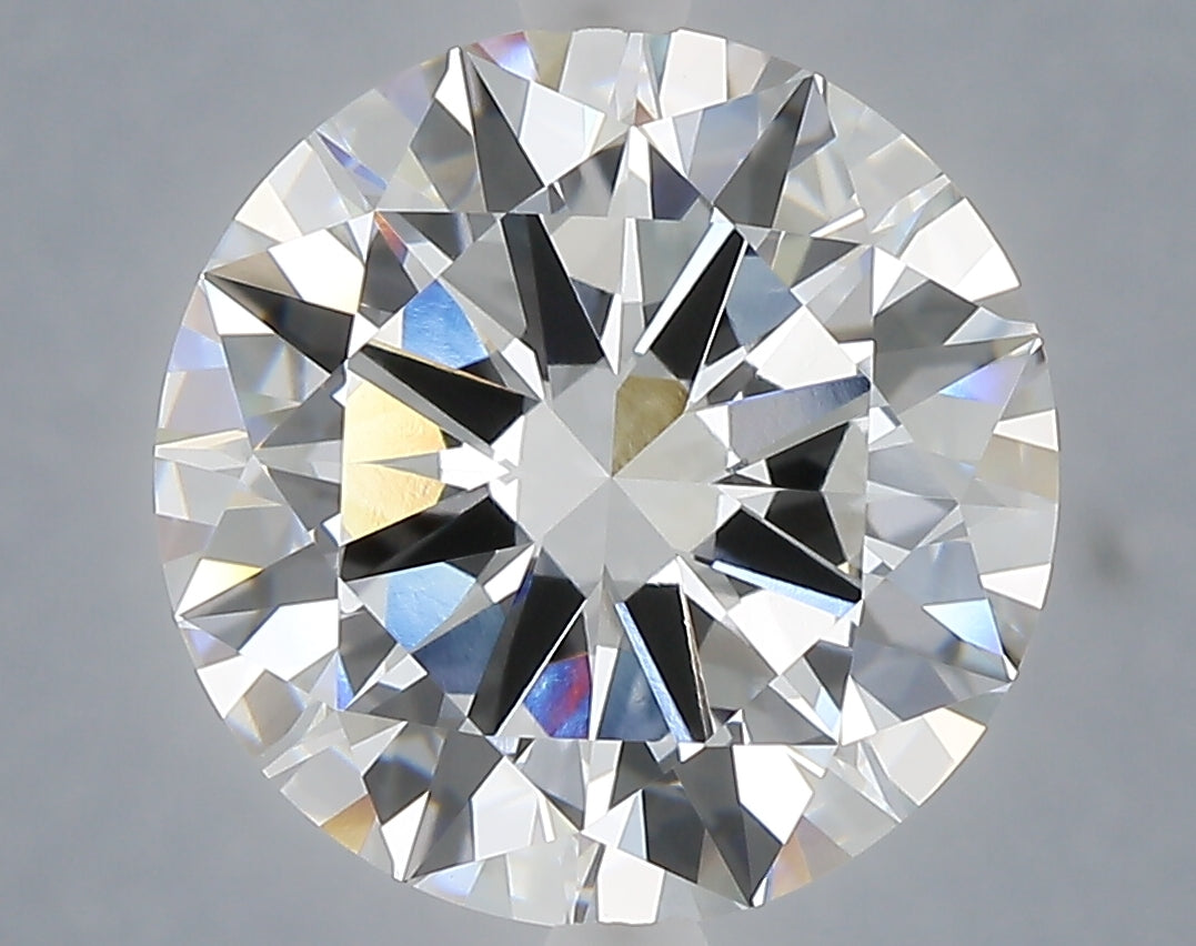 6.06 carat round lab grown diamond E color VVS2 clarity