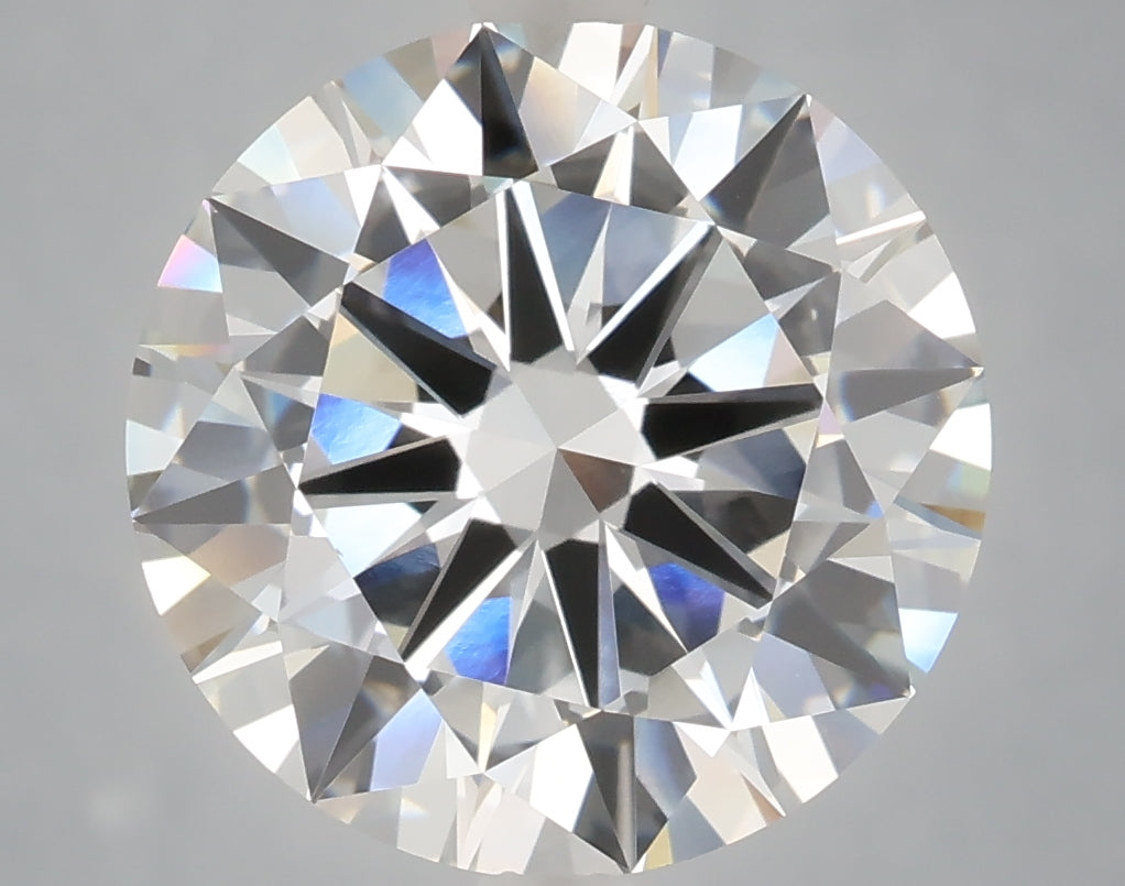 6.01 carat round lab grown diamond E color VVS2 clarity