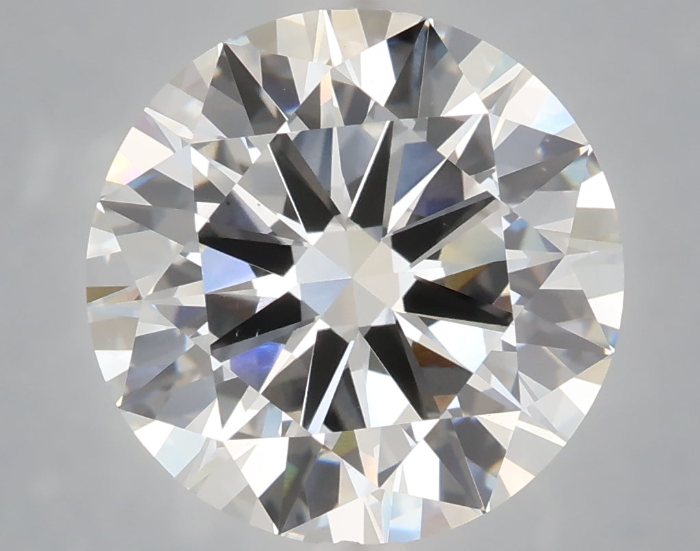 6.05 carat round lab grown diamond E color VS1 clarity