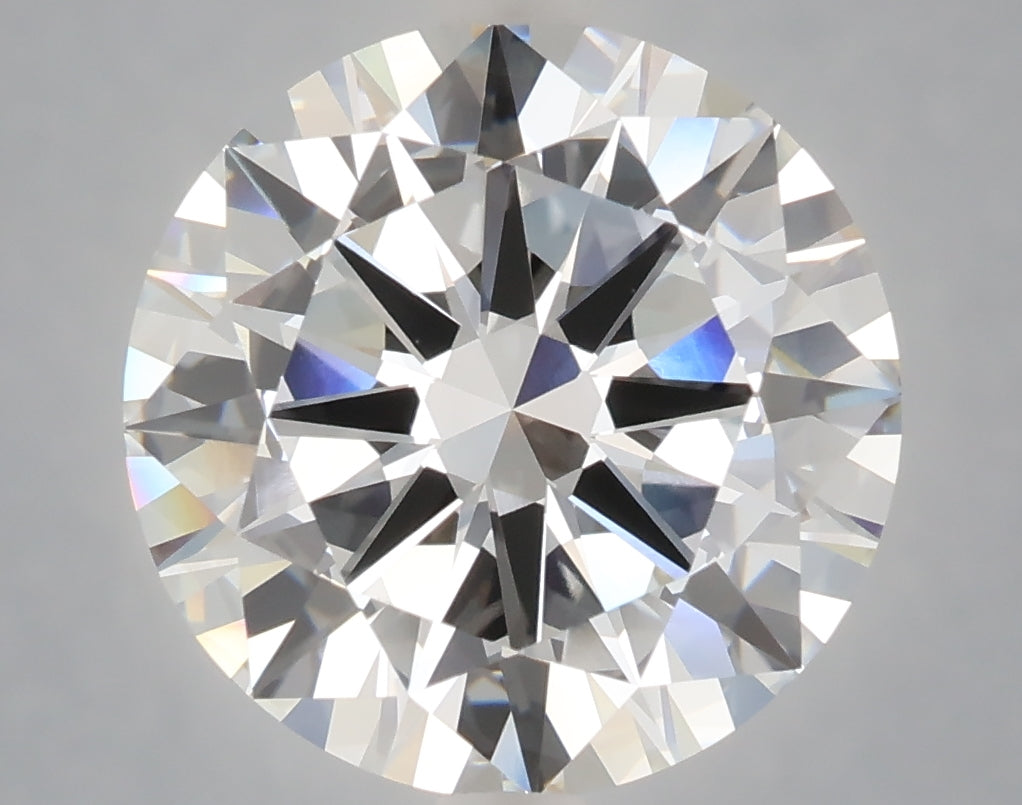 5.77 carat round lab grown diamond F color VVS1 clarity