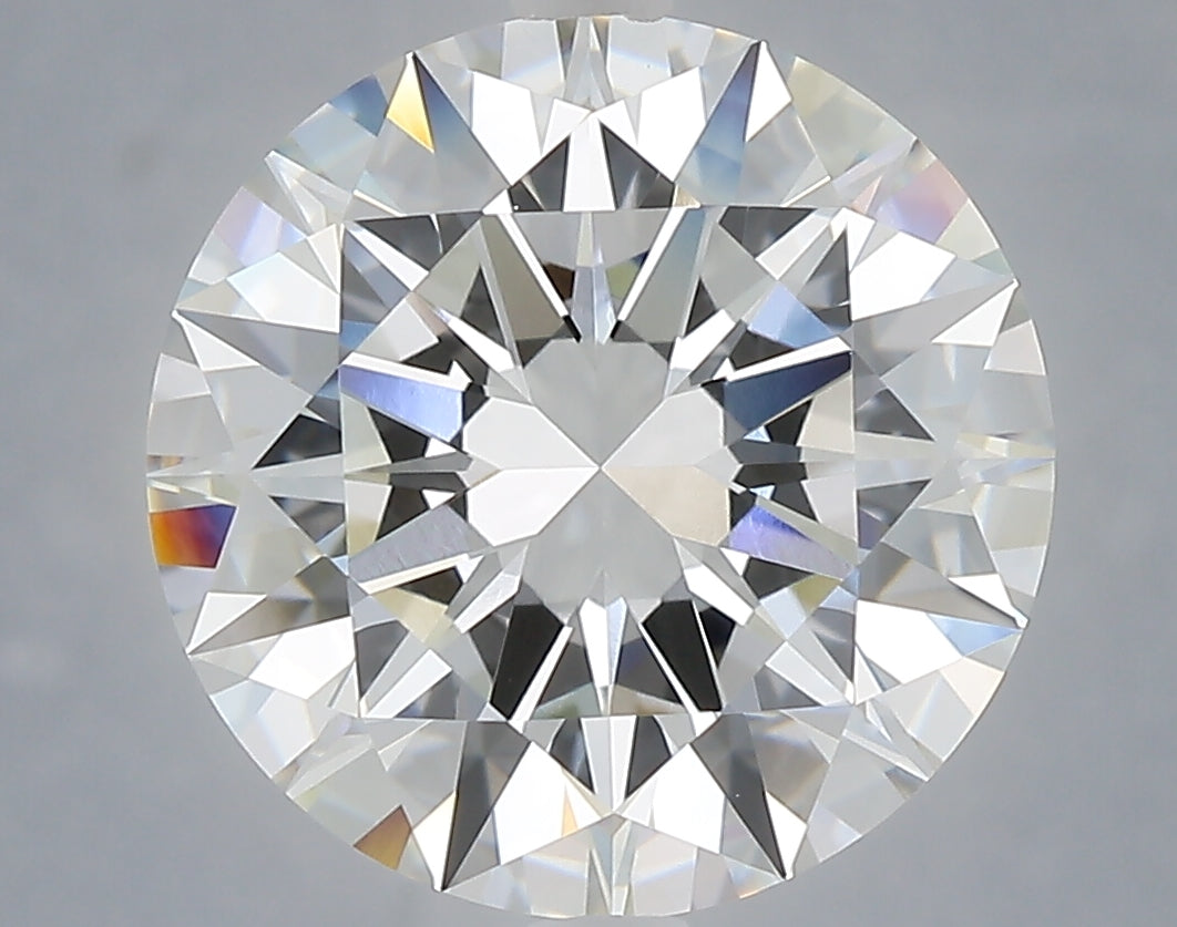 6.05 carat round lab grown diamond F color VVS1 clarity