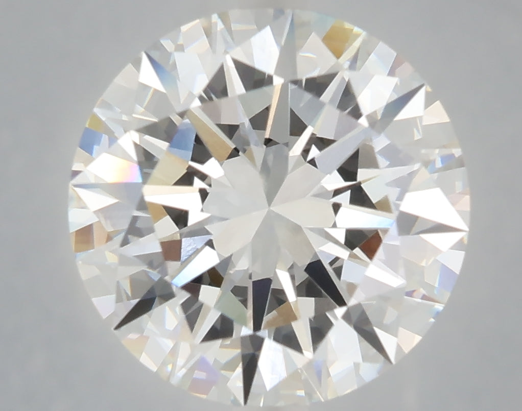 6.03 carat round lab grown diamond F color VVS2 clarity