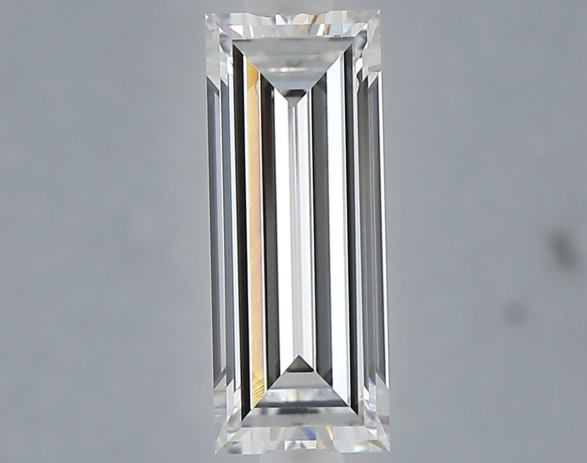 1.06 carat baguette lab grown diamond E color VVS2 clarity