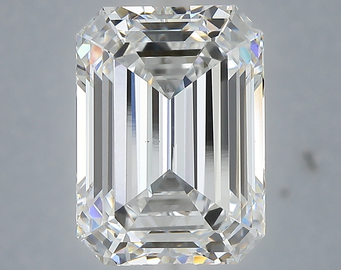 6.10 carat emerald lab grown diamond E color VS1 clarity