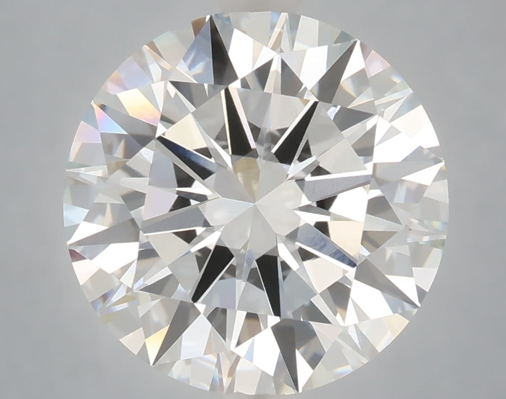 6.03 carat round lab grown diamond E color VVS2 clarity