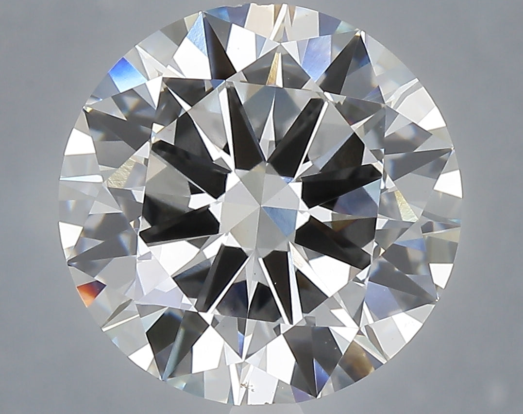 6.01 carat round lab grown diamond E color VVS2 clarity