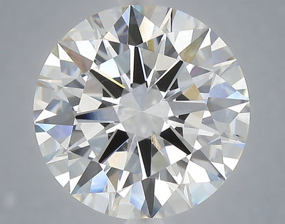 6.04 carat round lab grown diamond F color VVS2 clarity