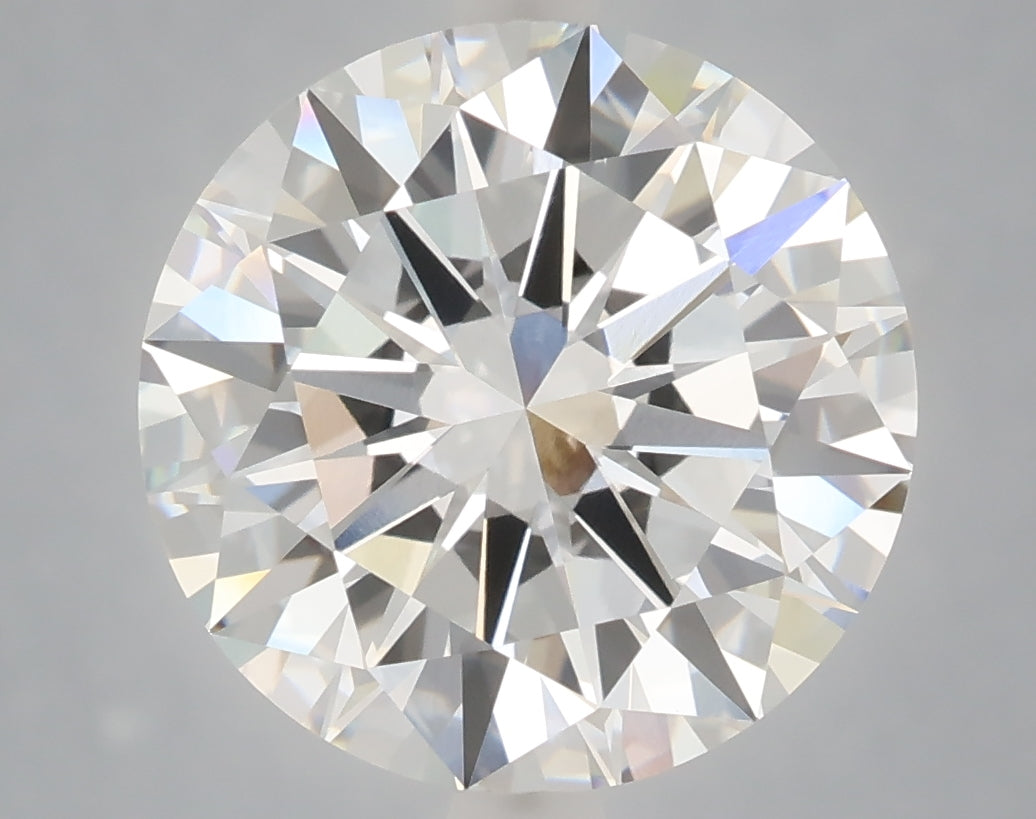 6.01 carat round lab grown diamond F color VVS2 clarity
