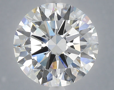 6.01 carat round lab grown diamond F color VVS2 clarity
