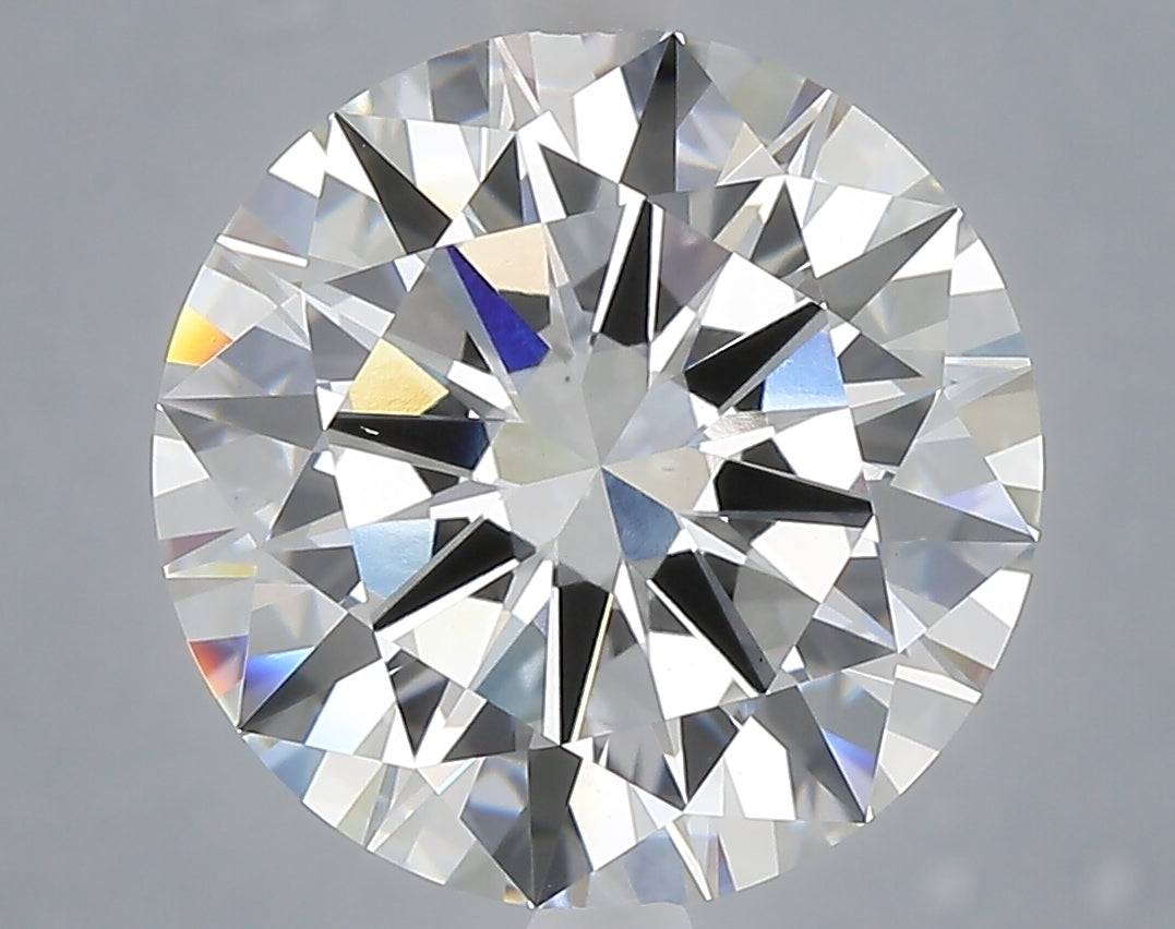 6.01 carat round lab grown diamond E color VS1 clarity