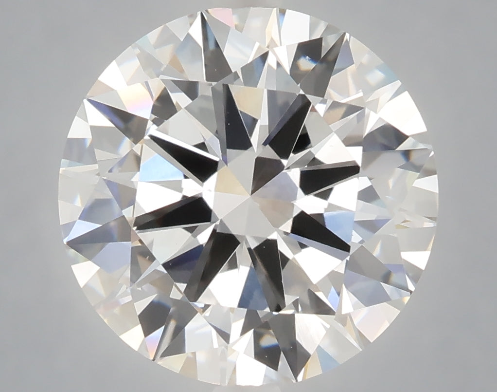 6.02 carat round lab grown diamond F color VVS2 clarity