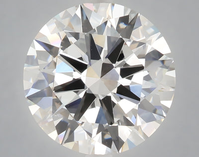6.02 carat round lab grown diamond F color VVS2 clarity