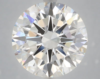 6.01 carat round lab grown diamond E color VVS2 clarity