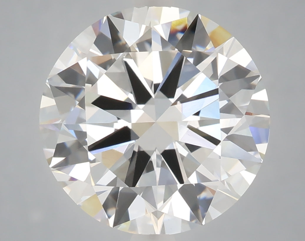 6.00 carat round lab grown diamond F color VVS2 clarity